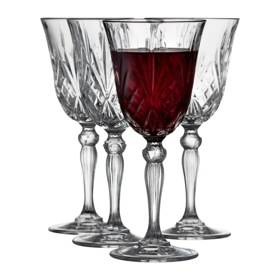 Melodia rodewijnglas 27 cl 4-pack, Kristal