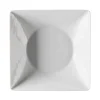 Mesh vierkant bord diep 20 cm., wit