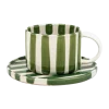 Monica kop met schotel, Groen