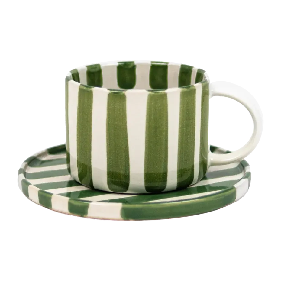 Monica kop met schotel, Groen