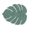 Monstera Leaf Hippo onderzetter, Pastelgroen