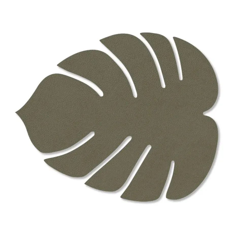 Monstera Leaf Nupo onderzetter, Army green