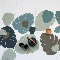 Monstera Leaf Nupo onderzetter, Army green