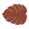 Monstera Leaf Nupo placemat L, Sienna