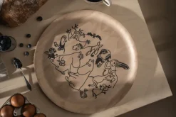 Moomin 80 dienblad Ø35 cm, Berkenhout