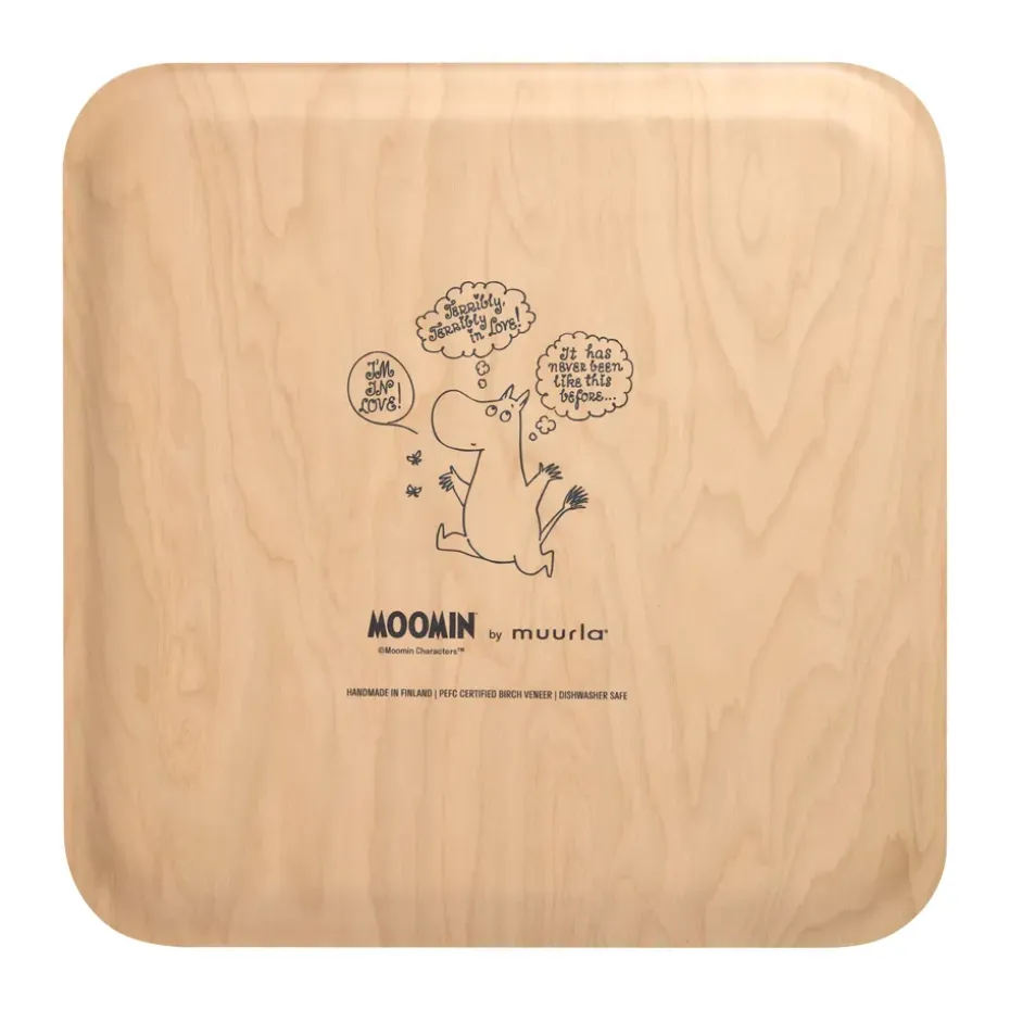 Moomin dienblad 33x33 cm, Heart