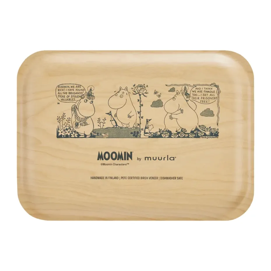 Moomin dienblad 20x27 cm, Hug