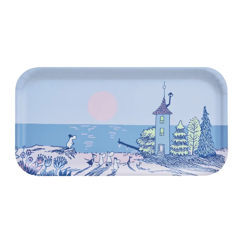 Moomin dienblad 22x43 cm, Sunset