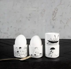 Moomin eierdop 4-delig, Wit