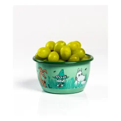 Moomin emaillen kom Boys 30 cl, Groen