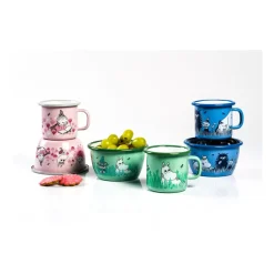 Moomin emaillen kom Boys 30 cl, Groen