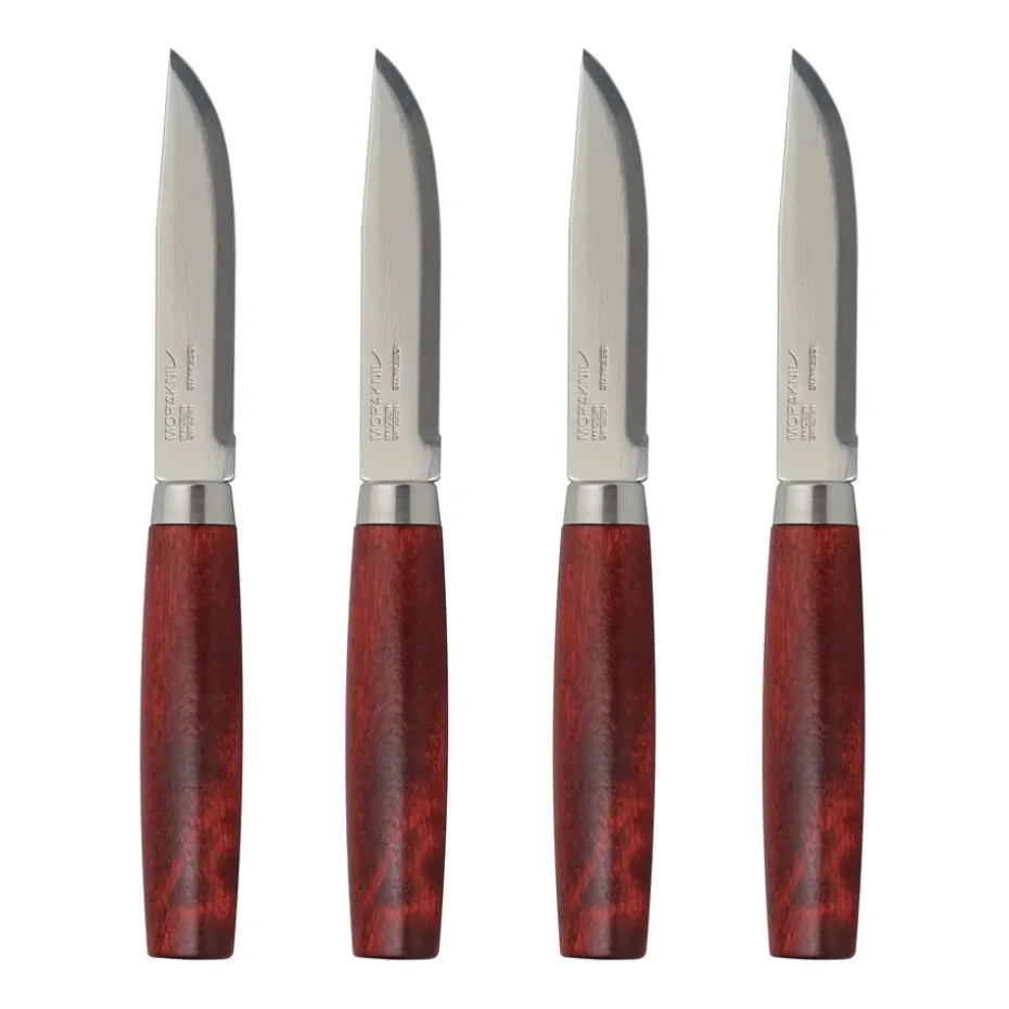 Morakniv Classic Steak Knife 4-pack, Rood