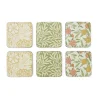 Morris & Co Simpley mixed onderzetters 6-delig, Fruit, Willow, Marigold