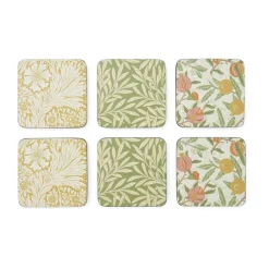 Morris & Co Simpley mixed onderzetters 6-delig, Fruit, Willow, Marigold
