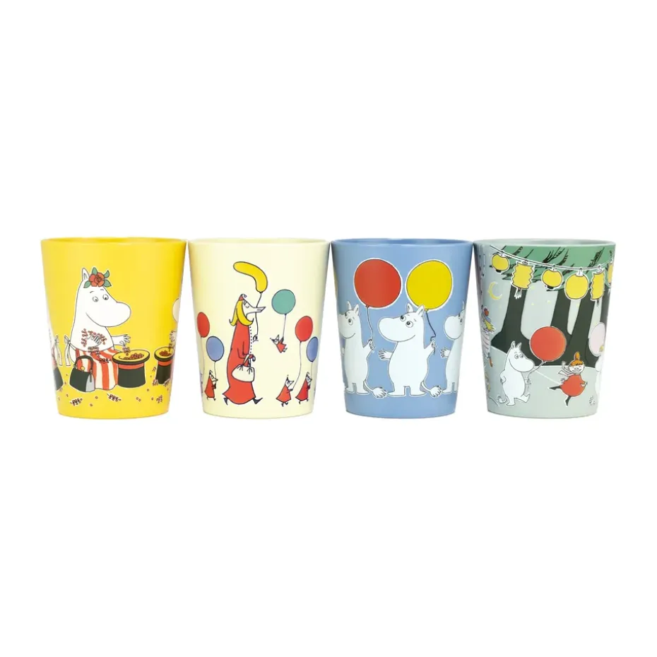 Mumin Festligheter verzamelbekers 15 cl 4-pack, Multi