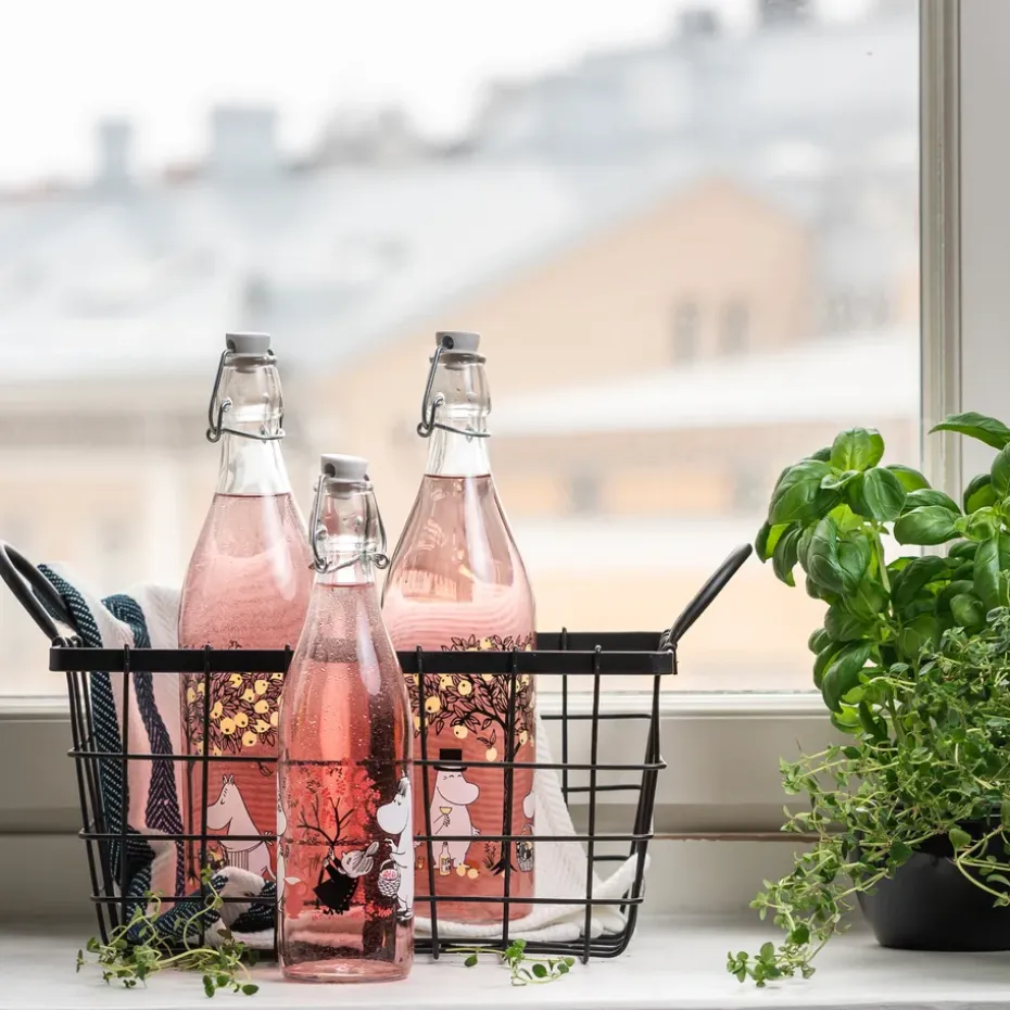 Mumin glazen fles 0,5 l, Berries