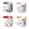 Mumin love eierdopje 4 delen, Wit-multi