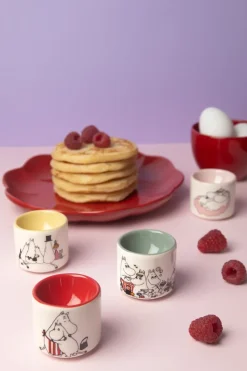 Mumin love eierdopje 4 delen, Wit-multi