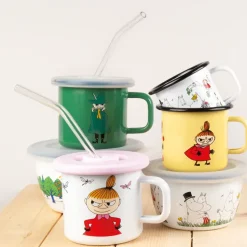 Muurla glazen rietjes 4-pack, Transparant