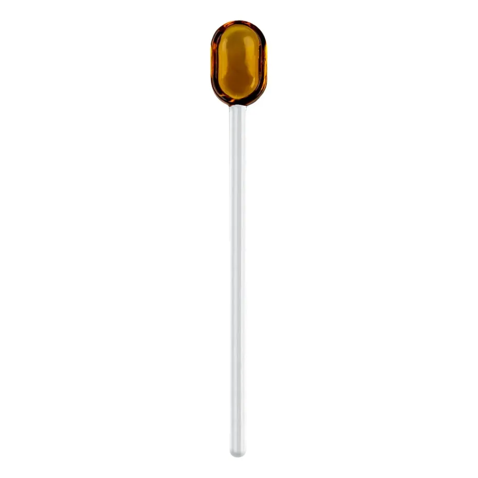 Muurla lattelepel glas 15,5 cm, Yellow-clear