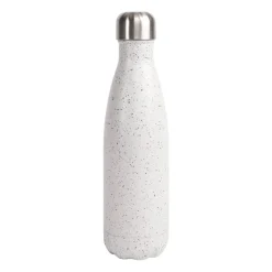 Nils stalen fles 50 cl, Wit-zwart