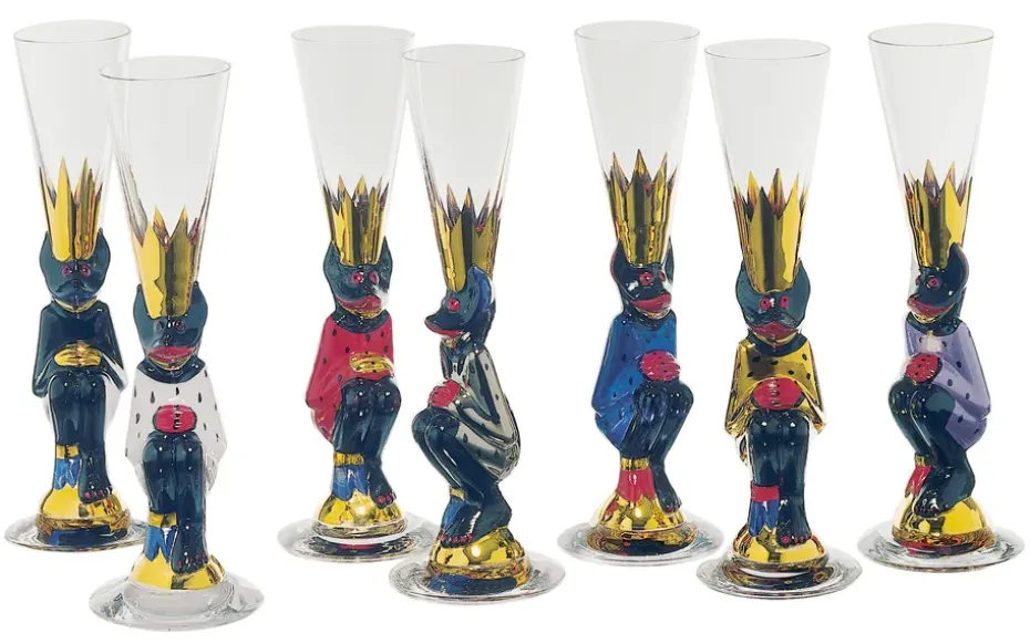 Nobel schnapsglas 4 cl, blauw