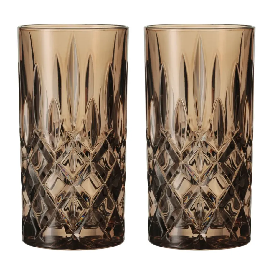 Noblesse Longdrink glas 39,5 cl 2-pack, Tobacco