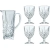 Noblesse set kan en 4 st. glazen, Helder