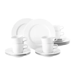 No Limits koffieservies 18-delig, Wit