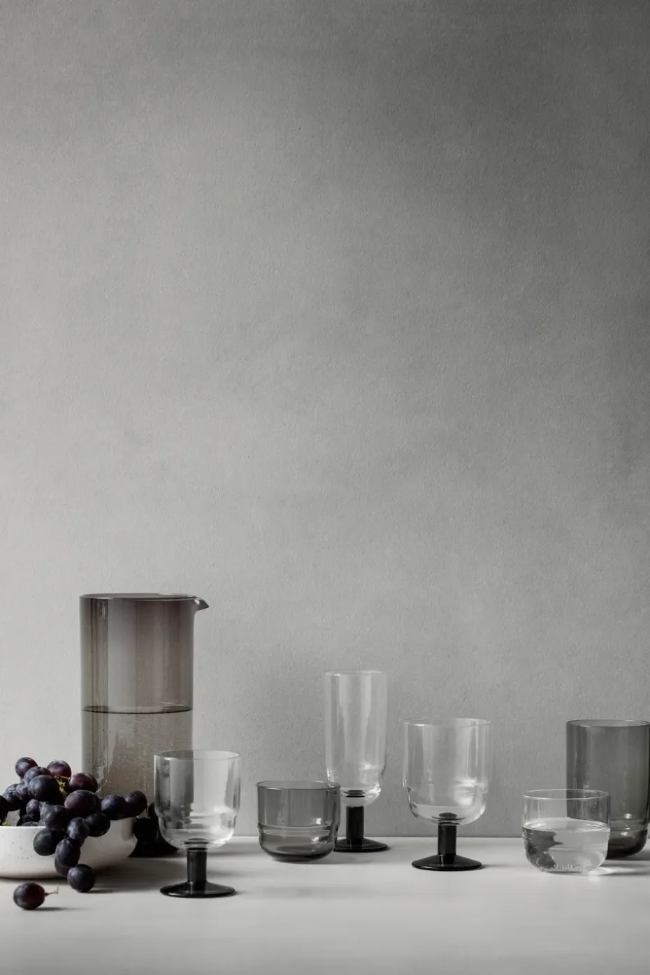 Nordic Bistro wittewijnglas 20 cl, Clear-smoke stem