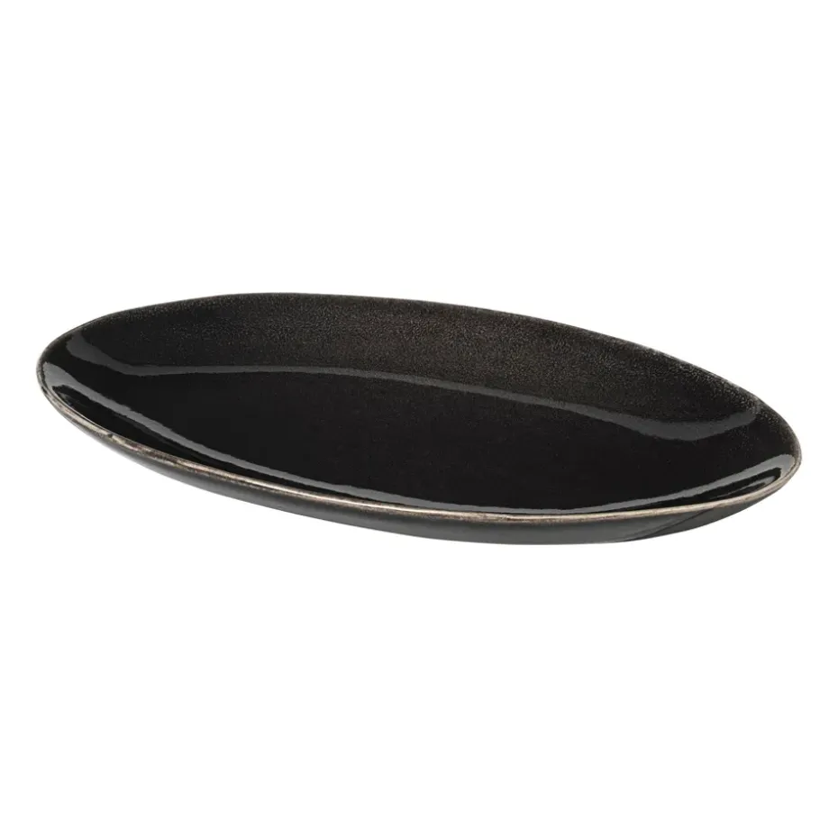 Nordic Coal ovale schotel, 13,6x22 cm