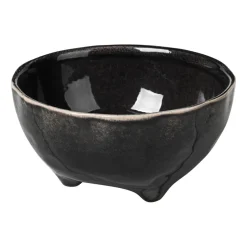 Nordic Coal schaal op voet, Ø11 cm