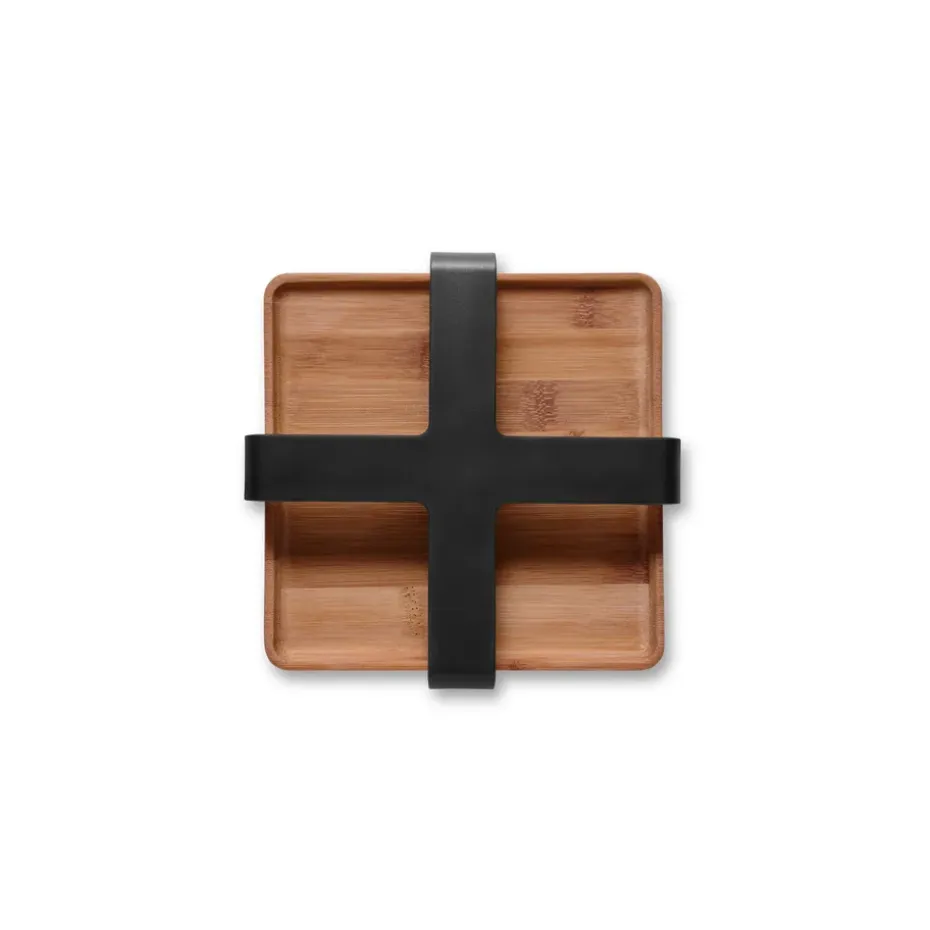 Nordic Kitchen bamboe servethouder, 19x19 cm