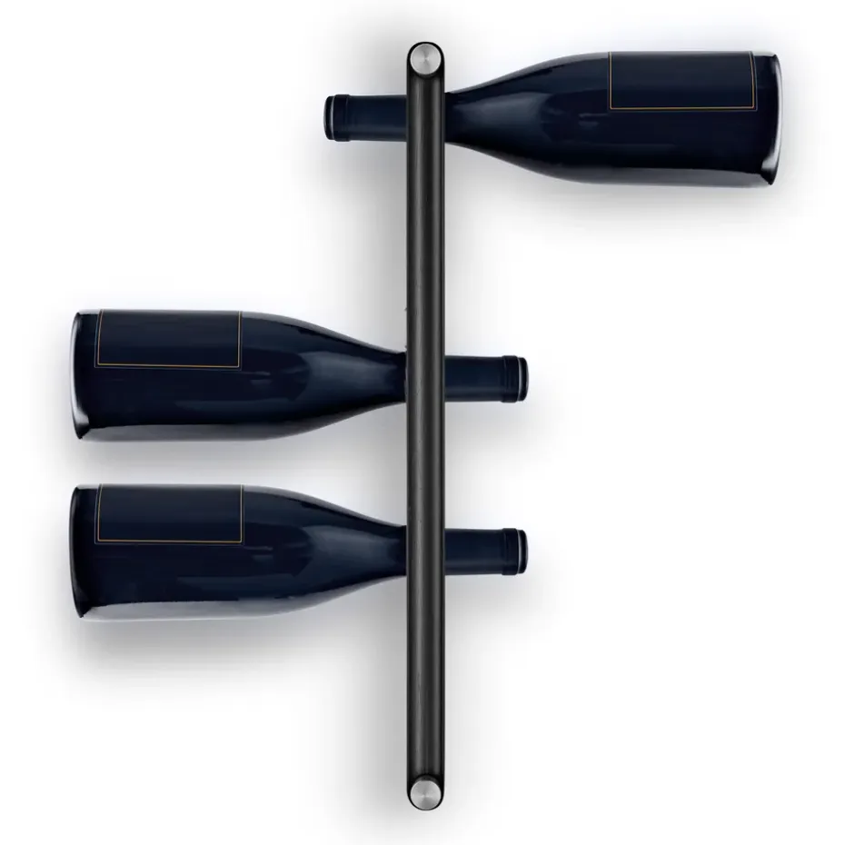 Nordic Kitchen hangend wijnrek, Black