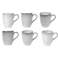Nordic sand mok met oor, 10 cm.