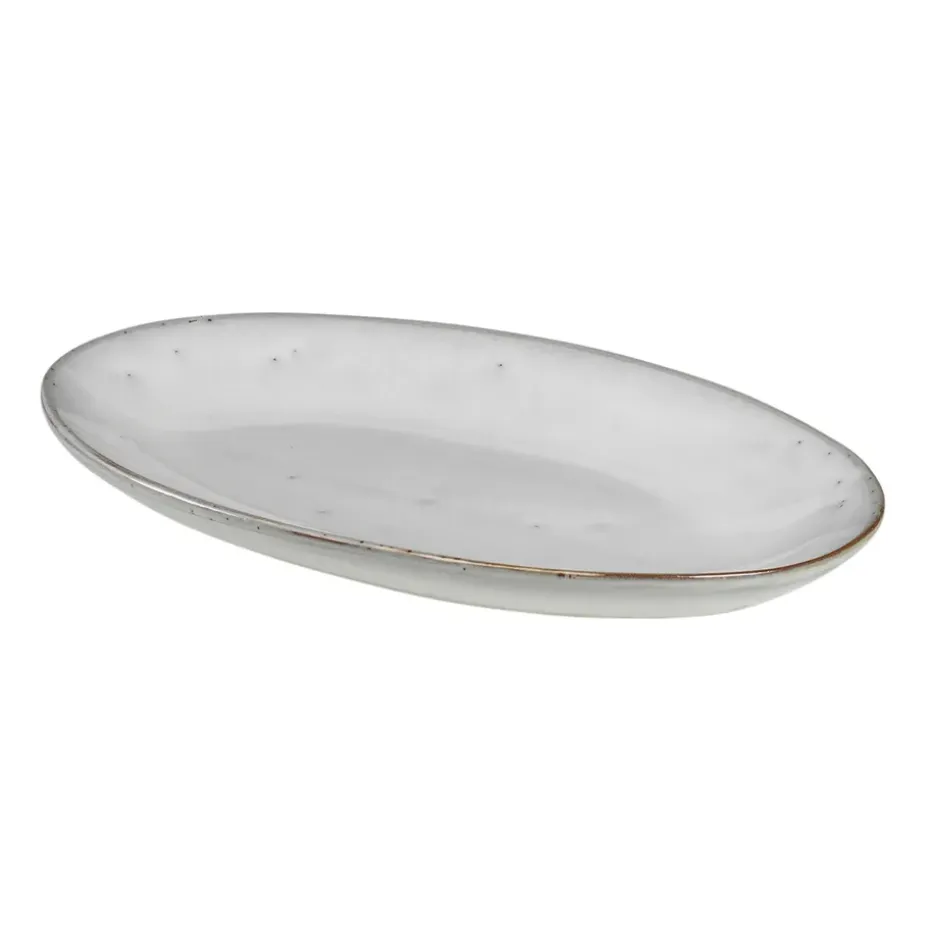 Nordic Sand serveerschaal ovaal, 13,6x22 cm