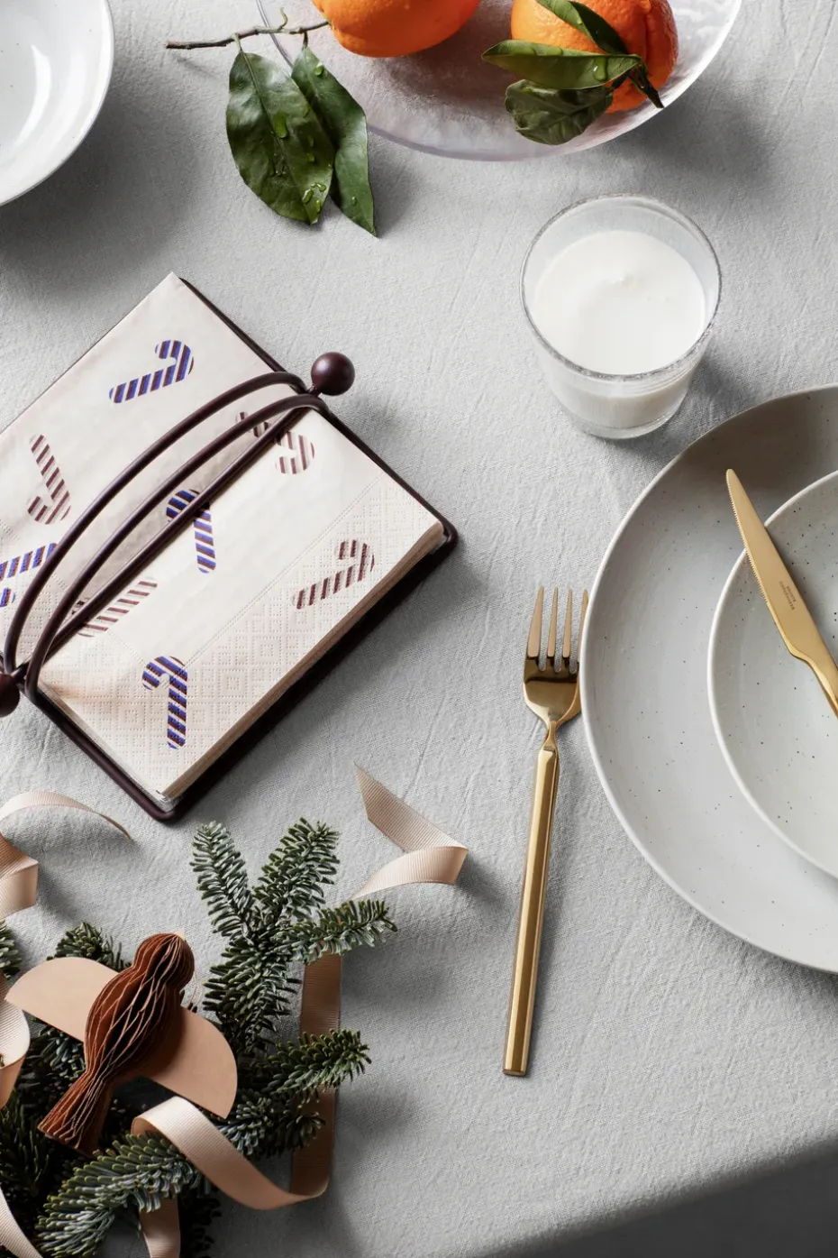 Nordic Vanilla dinerbord Ø26 cm, Cream with grains