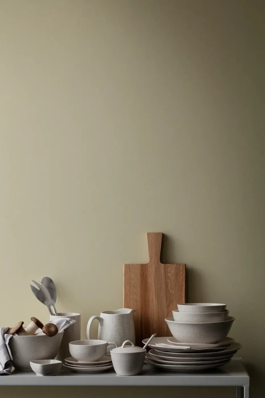 Nordic Vanilla kop met schotel 25 cl, Cream with grains
