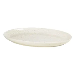 Nordic Vanilla schotel ovaal 35,5 cm, Cream with grains