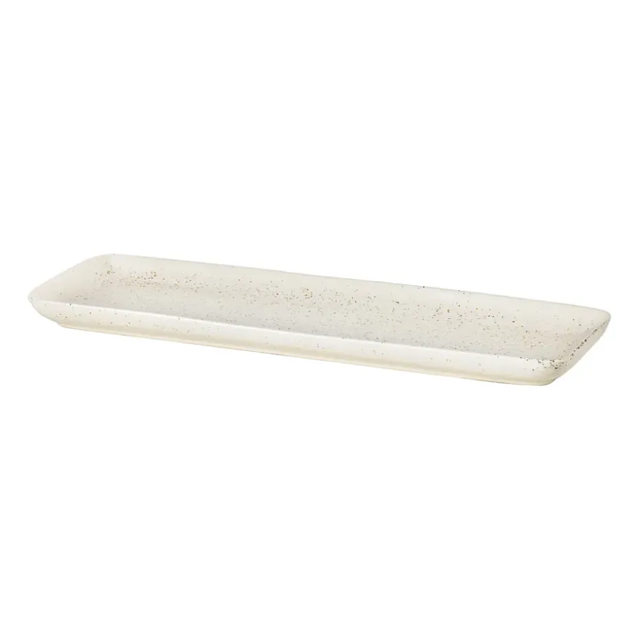 Nordic Vanilla schotel rechthoekig 12,5x35 cm, Cream with grains