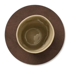 Nupo onderzetter circle, donkerbruin