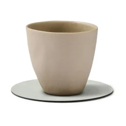 Nupo onderzetter circle, metallic (steengrijs)