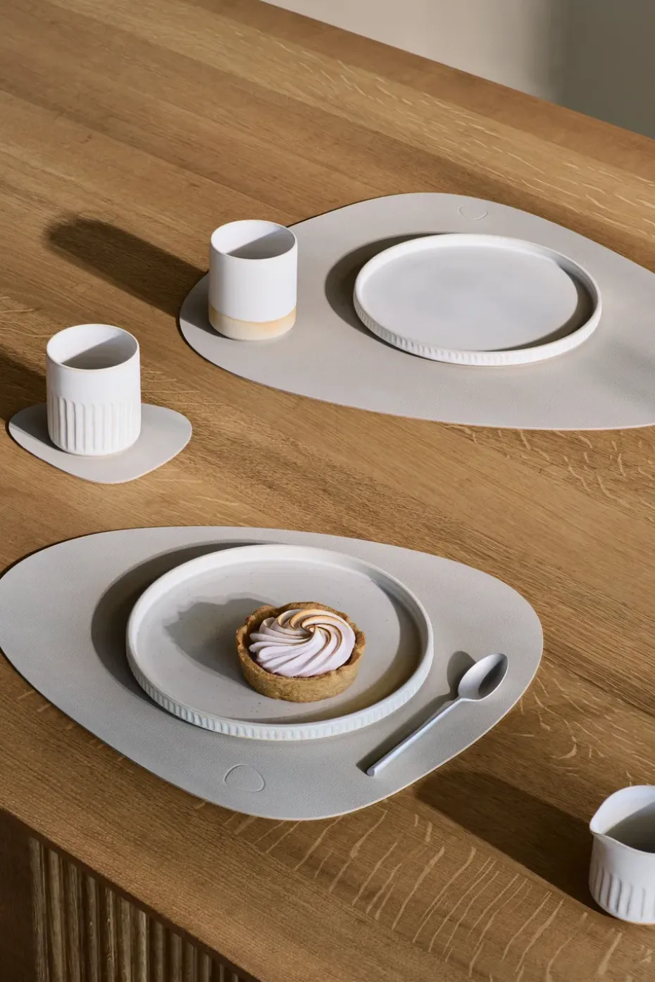 Nupo onderzetter curve, Oyster white