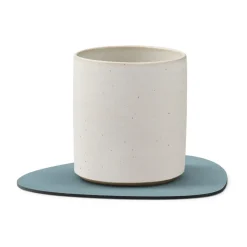 Nupo onderzetter (glazen) keerbaar curve 1 St., lichtblauw-lichtgrijs