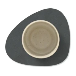 Nupo onderzetter (glazen) keerbaar curve 1 St., antraciet-lichtgrijs
