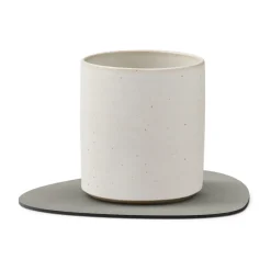 Nupo onderzetter (glazen) keerbaar curve 1 St., antraciet-lichtgrijs