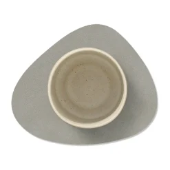 Nupo onderzetter (glazen) keerbaar curve 1 St., antraciet-lichtgrijs
