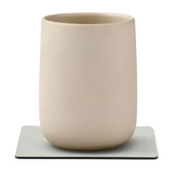 Nupo onderzetter square, metallic (steengrijs)