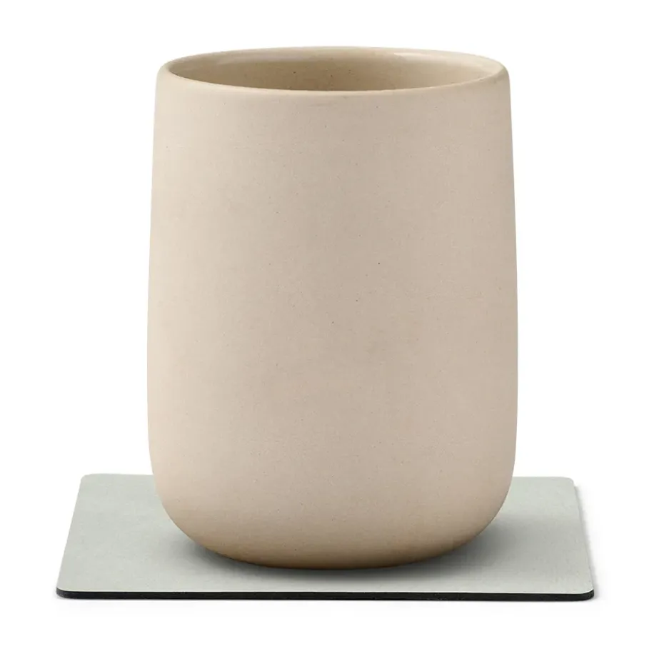 Nupo onderzetter square, metallic (steengrijs)
