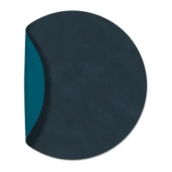 Nupo placemat circle keerbaar XL 1 St., Midnight blue-petrol